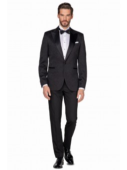 Tuxedo jacquard negru