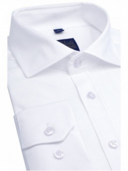 Biela pletená košeľa