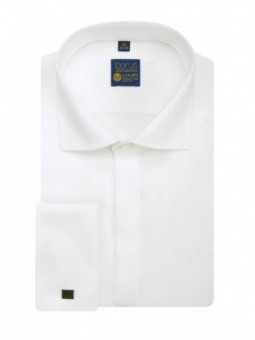 Krémová saténová košeľa s...