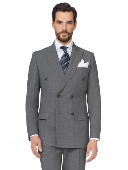 Costum bărbătesc gri, cu...